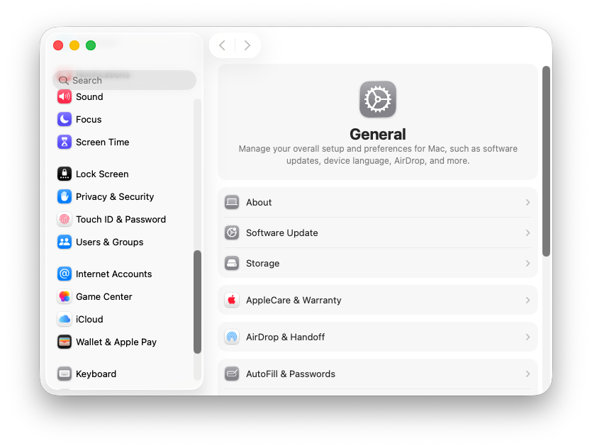 Open Privacy & Security from settings